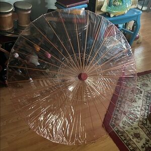 Vintage BRELLI Clear Parasol Umbrella